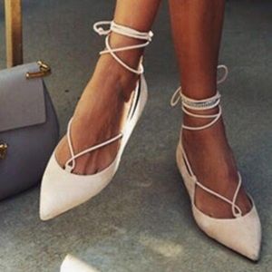 M Gemi Brezza suede lace up flats